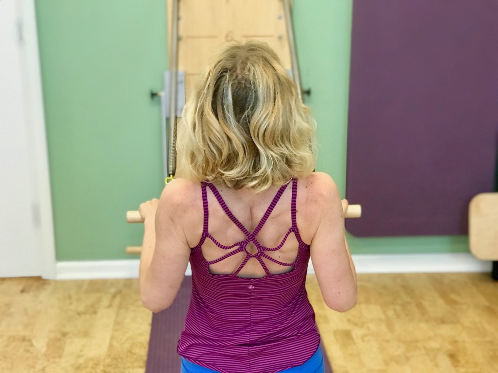 Arms In Straps Back Care On Reformer